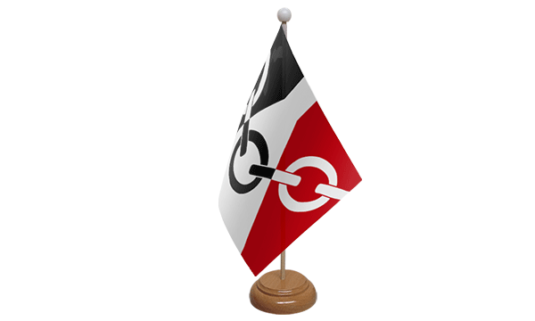 Black Country Small Flag with Wooden Stand